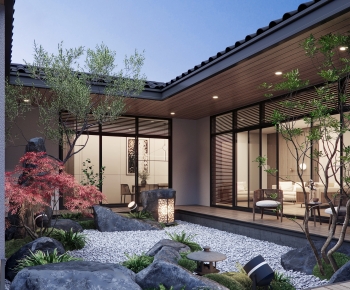 New Chinese Style Courtyard/landscape-ID:695141087