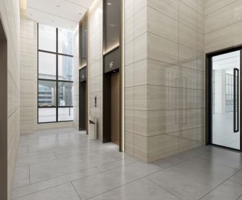 Modern Office Elevator Hall-ID:326416978