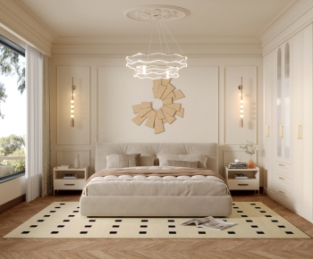 Simple European Style Bedroom-ID:781373026
