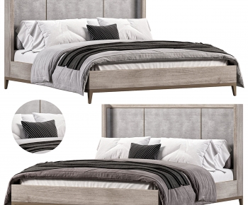 Modern Double Bed-ID:666413079