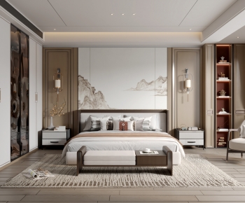 New Chinese Style Bedroom-ID:647549695