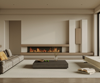 Modern A Living Room-ID:714121104