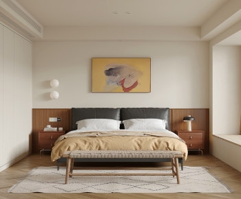 Wabi-sabi Style Bedroom-ID:296066052