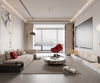 Modern A Living Room-ID:602452995