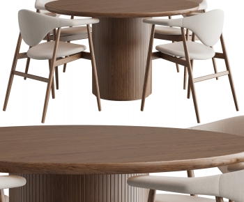 Modern Dining Table And Chairs-ID:763715985