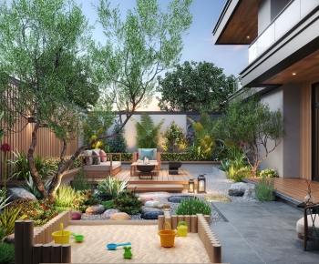 Modern Courtyard/landscape-ID:492584948