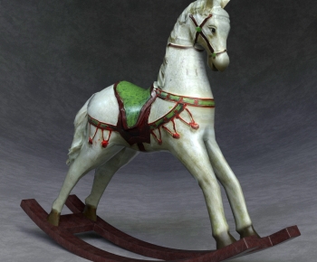 中式唐三彩雕塑马摆件-ID:891813048