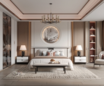 New Chinese Style Bedroom-ID:111320081
