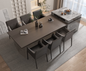 Modern Dining Table And Chairs-ID:576913123