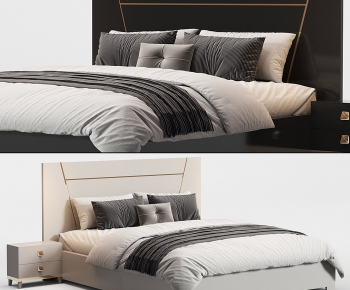 Modern Double Bed-ID:659112938