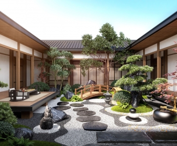 New Chinese Style Courtyard/landscape-ID:996290927