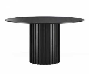 现代圆形餐桌-ID:409365897
