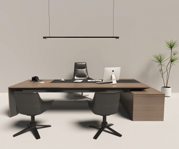 Modern Office Desk And Chair-ID:838010073