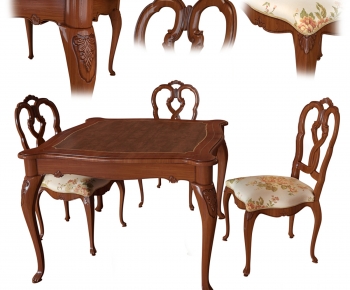 American Style Dining Table And Chairs-ID:308128126