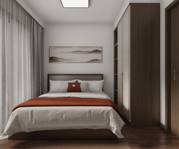 New Chinese Style Bedroom-ID:408879049