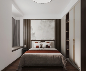 New Chinese Style Bedroom-ID:122394087