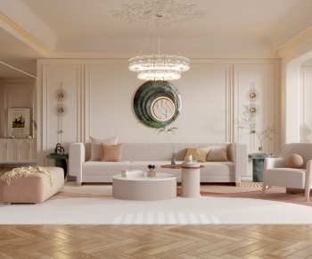 French Style A Living Room-ID:986795908