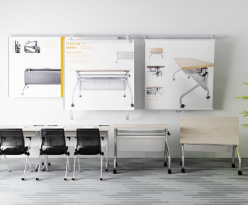 Modern Office Desk And Chair-ID:792323113