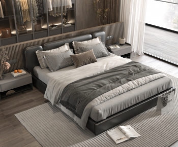 Modern Double Bed-ID:530083898