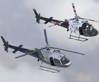 现代欧洲AS350直升机-ID:715037113