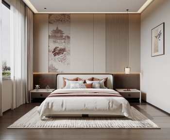 New Chinese Style Bedroom-ID:919424067