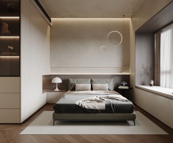 Wabi-sabi Style Bedroom-ID:544698957