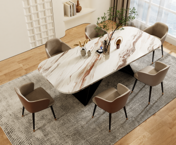 Modern Dining Table And Chairs-ID:626966003
