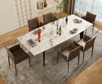 Modern Dining Table And Chairs-ID:503071075
