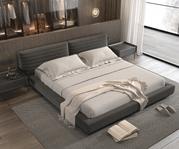 Modern Double Bed-ID:153249987