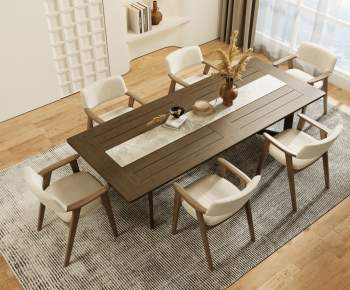 Modern Dining Table And Chairs-ID:783631095