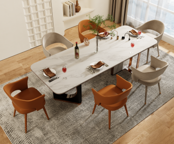 Modern Dining Table And Chairs-ID:821652893