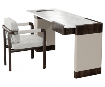 Modern Computer Desk And Chair-ID:734978915
