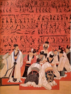 中式三国人物挂画壁画-ID:639769082