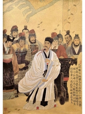 中式三国人物挂画壁画-ID:5943412
