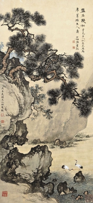 中式山水国画挂画-ID:788121945
