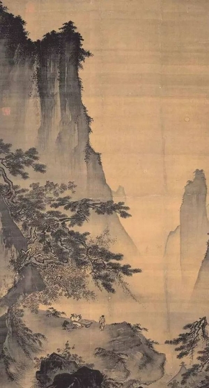 中式山水国画挂画-ID:750705964