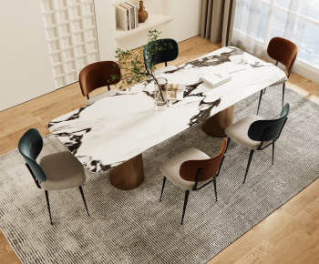 Modern Dining Table And Chairs-ID:517045022