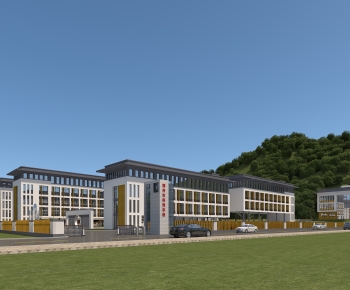 Modern School Building-ID:797216895