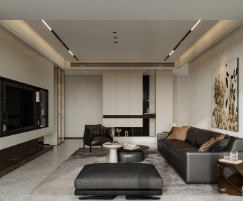 Modern A Living Room-ID:972611904