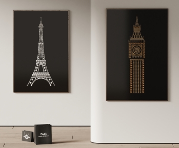现代艾菲尔巴黎铁塔挂画-ID:520436055