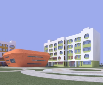 Modern School Building-ID:203017003