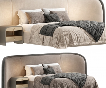 Modern Double Bed-ID:722301965