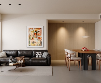Modern A Living Room-ID:641793018