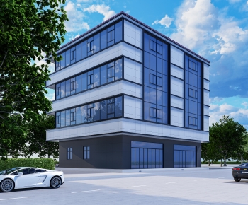 Modern Appearance Of Commercial Building-ID:702446941