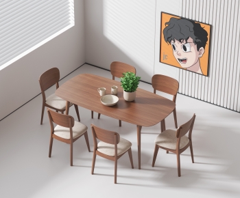 Modern Dining Table And Chairs-ID:332966097