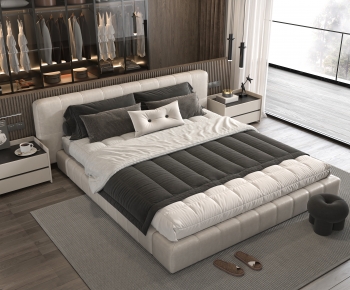 Modern Double Bed-ID:561980966