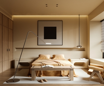 Wabi-sabi Style Bedroom-ID:437361009