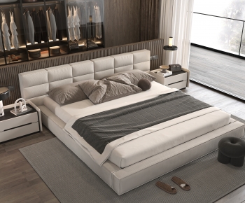 Modern Double Bed-ID:748101958