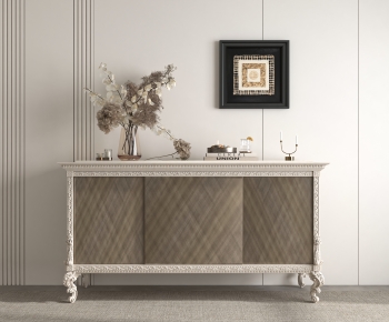 American Style Side Cabinet/Entrance Cabinet-ID:739821917