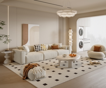 Modern A Living Room-ID:517416958